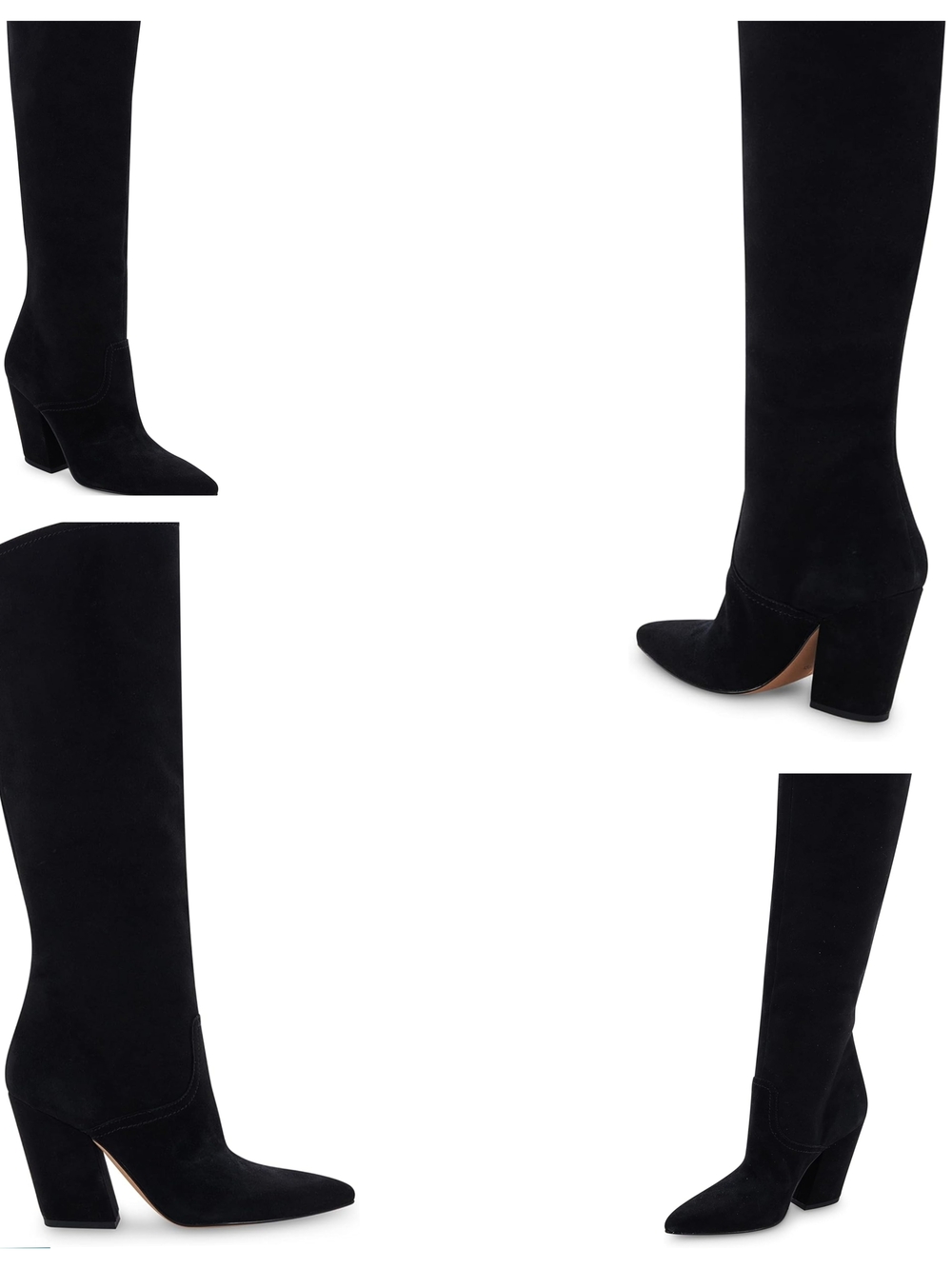 Dolce Vita NEW Black Suede Knee-High Block Heel Boots